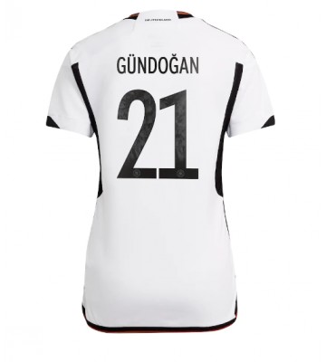 Tyskland Ilkay Gundogan #21 Hjemmebanetrøje Dame VM 2022 Kort ærmer